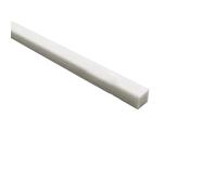 2 barras planas cuadradas de fibra de vidrio de 500 mm - Tiras de refuerzo de plástico reforzado con fibra de vidrio de alta resistencia(6x6x500mm)