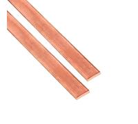 2 barras planas de cobre, tira cuadrada de cobre puro de 8 mm de ancho y 0,1-0,8 mm de grosor, aptas for equipos electrónicos y eléctricos.(0.2x8x500mm)