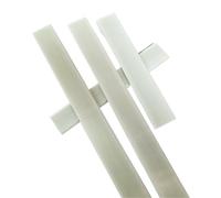 2 barras sólidas planas de fibra de vidrio blancas de 0,5 m for refuerzo de modelos de aviones RC: varillas cuadradas duraderas y ligeras.(5X25mm)