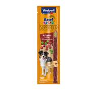 2 barritas Vitakraft Beef Stick Superfood Guisantes y Arándanos para perros ¡Pack Ahorro!