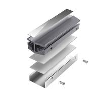2 Base Refrigerante SSD 2280 Aluminio Plateado Con Silicona Para