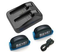 2*Bater Cargador para Sram Red etap Force AXS Rival GX Eagle XX1 X01 | Cargar 2 baterías juntas, compatible con el sistema SRAM AXS, 2 * 240 mAH Bateria