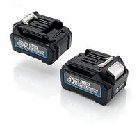 2 baterías BL4020 para Makita 40 V Max XGT compatible con Makita 191L29-0, BL4020, BL4025, BL4040,191B36-3,191B26-6 GWT07Z GTD01Z GHU02Z GLC01Z PowerTool 2,0Ah