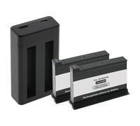 2 baterías + cargador dual (USB) compatible con Insta360 One X2 Action Cam/incluye cable micro USB/2 baterías recargables al mismo tiempo