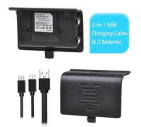 2 baterías compatibles con el controlador inalámbrico Xbox One / Xbox One S / Xbox One X / Xbox One