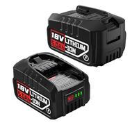 2 baterías de 18 V, 5,0 Ah, compatibles con Bosch Casa y Jardín, batería de 5000 mAh para batería Gloria compatible con Bosch 18 V PBA PSB PSR