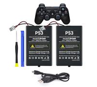 2 baterías de 1800 mAh LIP1859/LIP1472/LIP1359 para mando inalámbrico PS3 PlayStation 3 Dualshock