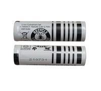 2 baterías de iones litio cabezal plano 14500CY 3,6 V y 750 mAh. Compatibles con afeitadoras Braun S5, S6, S7, S51, 53B, 73S, 4200 5762, cepillos dientes