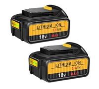 2 baterías de repuesto de 18 V para batería DeWalt, 5,5 Ah, compatible con 18 V DCB184 DCB200 DCB182 DCB180 DCB181 DCB182 DCB201 XR