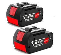 2 baterías de Repuesto de 18V 8,0Ah/8000 mAh para baterías de 18V BAT618 BAT618G BAT609 BAT619 BAT619G BAT610G BAT610 BAT612 BAT622 de 18 V