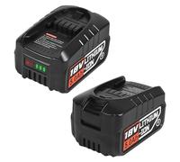 2 baterías de repuesto de alta capacidad de 18 V 5000 mAh para Bosch PBA/PSB/PSR - Compatible con herramientas de jardín y hogar Bosch