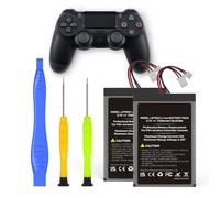 2 baterías de repuesto para controlador PS4, actualización 2026, 7200 mAh, baterías de gran capacidad, compatibles con Sony PS4 Slim/PS4 Pro Dualshock Controller CUH-ZCT2 CUH-ZCT2E CUH-ZCT1E CUH-ZCT1U