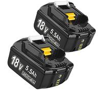 2 baterías de repuesto para Makita BL1860B BL1850B BL1840 BL1830 BL1815 BL1835 BL1860B BL1845 BL1850 194205-3 LXT-400 con batería LED para herramientas (2 unidades)
