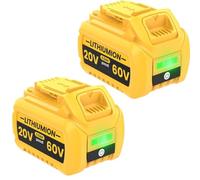 2 baterías FlexVolt XR de 20 V/60 V 9,0 Ah para Dewalt DCB609 DCB606 DCB612 DCB184 DCB546 DCB200 DCB201 DCB182 compatible con herramientas eléctricas inalámbricas de 18 V, batería de iones de litio de