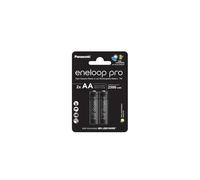 2 Baterías Recargables AA HR6 Panasonic Eneloop Pro Blister 1.2V 2500mAh