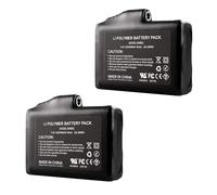 2 Baterías Recargables de Polímero de Litio, Batería de Repuesto para Guantes Calefactables, Ropa Interior, Calcetines, Chaleco, 7,4 V, 2200 mAh