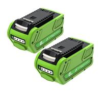 2 Baterías Recargables de Repuesto para GreenWorks (40 V, 6000 mAh, compatible con herramientas eléctricas con batería 29462, 29472, 29252, 25312, 25322, 20202, 20642, 21242, 22272, 27062)