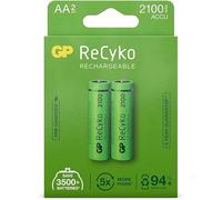 2 Baterías Recyko AA de última tecnología, cargadas de fábrica y Listas para Usar. Su Baja Auto Descarga Las Hace Ideales para Cualquier Dispositivo.