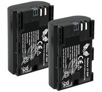 2 baterías SK compatibles con Canon LP-E6P < 2600 mAh > LP-ENH LP-E6N LP-E6 para Canon EOS R R5 Mark II R5 II R6 II R7-5D Mark IV - 6D 90D - Compatible con 8 K