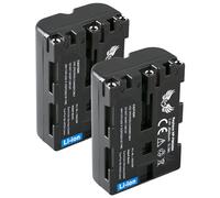 2 baterías SK de repuesto para Sony NP-FM500H | 2040 mAh -| NP-FM500 NP-FM55H Sony Alpha 77 99 II A68 A77 A99 II DSLR A580 A850 A900 / VG-C77AM VG-C99AM