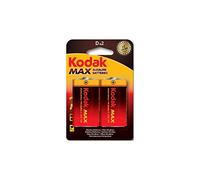 Kodak Pilas alcalinas Max D LR20 1,5 V – Blíster 2 pilas