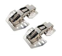 2 bisagras abatibles superiores for armarios de cocina. Mecanismo de cierre suave for armarios con marco frontal.