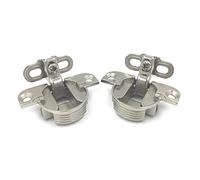 2 bisagras ajustables de aleación para gabinetes, eje de giro de 97 grados, bisagra oculta para cocina, baño, ventana, armario, estantería, taquilla, puerta de armario