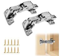 2 bisagras de cierre suave de 165° para puertas de armarios, soporte de tapa, bisagras de muebles, bisagras ocultas para armario de cocina con amortiguador