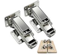 2 bisagras de cierre suave de 170° para puertas de armarios y muebles, bisagras para muebles con amortiguador, bisagra atornillable para armario de cocina (2)