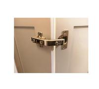 2 bisagras de clip Lazy Susan superposición completa para armario esquinero, puerta plegada, combinación con tornillos, accesorios de repuesto para gabinete de esquina para puerta plegable Coner (2,
