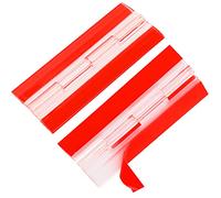 2 bisagras de plástico pequeñas acrílicas, transparentes, autoadhesivas continuas, herramientas para gabinetes, cajones, muebles, acuarios, manualidades, soporte de exhibición de 100 x 42 mm