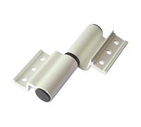 2 bisagras de puerta, adecuadas para puertas de aleación de aluminio, acero inoxidable y cristal, color blanco derecho