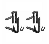 2 bisagras de puerta de salón de cierre automático, bisagra de puerta de salón de acero inoxidable 304 de autorretorno, accesorios de hardware de doble oscilación para bar cafetería (negro, 8,6 x 3,8