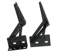2 Bisagras De Resorte De 80 Grados For Puerta De Armario, Elevables, Con Soporte Superior For Armario De Cocina