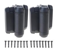2 bisagras de resorte estrechas de tensión ajustable para puerta de cierre automático, accesorios para puerta de cierre automático duradero al aire libre, accesorios de bisagra de puerta para metal