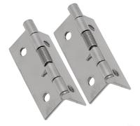 2 bisagras de resorte para proyectos de armario y puerta hechas de acero inoxidable (2 pulgadas)