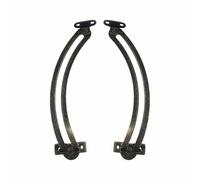 2 bisagras de soporte de tapa, bisagras plegables de cierre suave, 170 mm