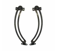 2 bisagras de soporte de tapa de cierre suave, bisagra de soporte de tapa plegable curvada, no es fácil de romper para puerta de cocina, armario, armario, caja de juguetes (17 x 2,1 cm)