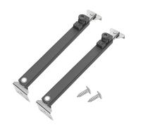 2 bisagras de ventana grises, soportes ajustables de aleación de zinc y acero inoxidable para edificios residenciales, hoteles, hospitales, locales comerciales