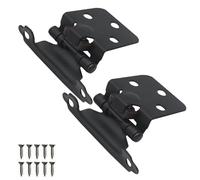 2 bisagras hidráulicas de resorte con cierre suave for puertas de armarios de cocina y baño - Perfectas for armarios de cocina y baño(Black)