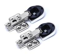 2 bisagras hidráulicas resistentes a la corrosión para gabinetes de cocina, bisagras de puerta de cristal para puertas de armario de cocina