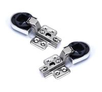 2 bisagras hidráulicas resistentes a la corrosión para gabinetes de cocina, bisagras de puerta de cristal para puertas de armario de cocina