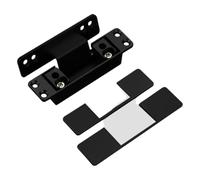 2 bisagras invisibles 2D ajustables for puertas y cajones, de aleación zinc. Accesorios herramientas for muebles(Black)