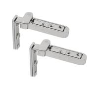 2 bisagras invisibles ajustables giratorias para puerta de garaje, bisagras de puerta pesadas, bisagras tridimensionales, accesorios de construcción para el hogar