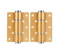 2 bisagras invisibles de cierre automático for puertas - Cierrapuertas automático hidráulico con amortiguador for armarios(Gold)