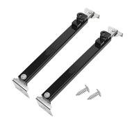 2 bisagras negras para ventana, se mantienen ajustables de aleación de zinc y acero inoxidable para edificios residenciales, hoteles, hospitales, locales comerciales