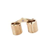 2 bisagras ocultas de latón para joyas, ángulos de 180 grados, bisagras ocultas cilíndricas para muebles