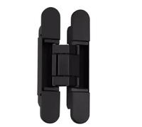 2 bisagras ocultas resistentes for puerta abatible, ajustables, de madera, for mejorar el hogar Para Puertas,Estantes(Black)