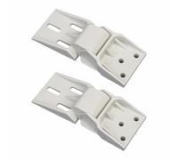 2 bisagras para congelador, bisagras pequeñas de 3 agujeros, rango de apertura de 0 a 90°, para varios congeladores y armarios de cocina, acción suave y silenciosa, fácil de instalar