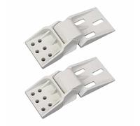 2 bisagras para congelador, bisagras pequeñas de 6 agujeros, rango de apertura de 0 a 90°, para varios congeladores y armarios de cocina, acción suave y silenciosa, fácil de instalar